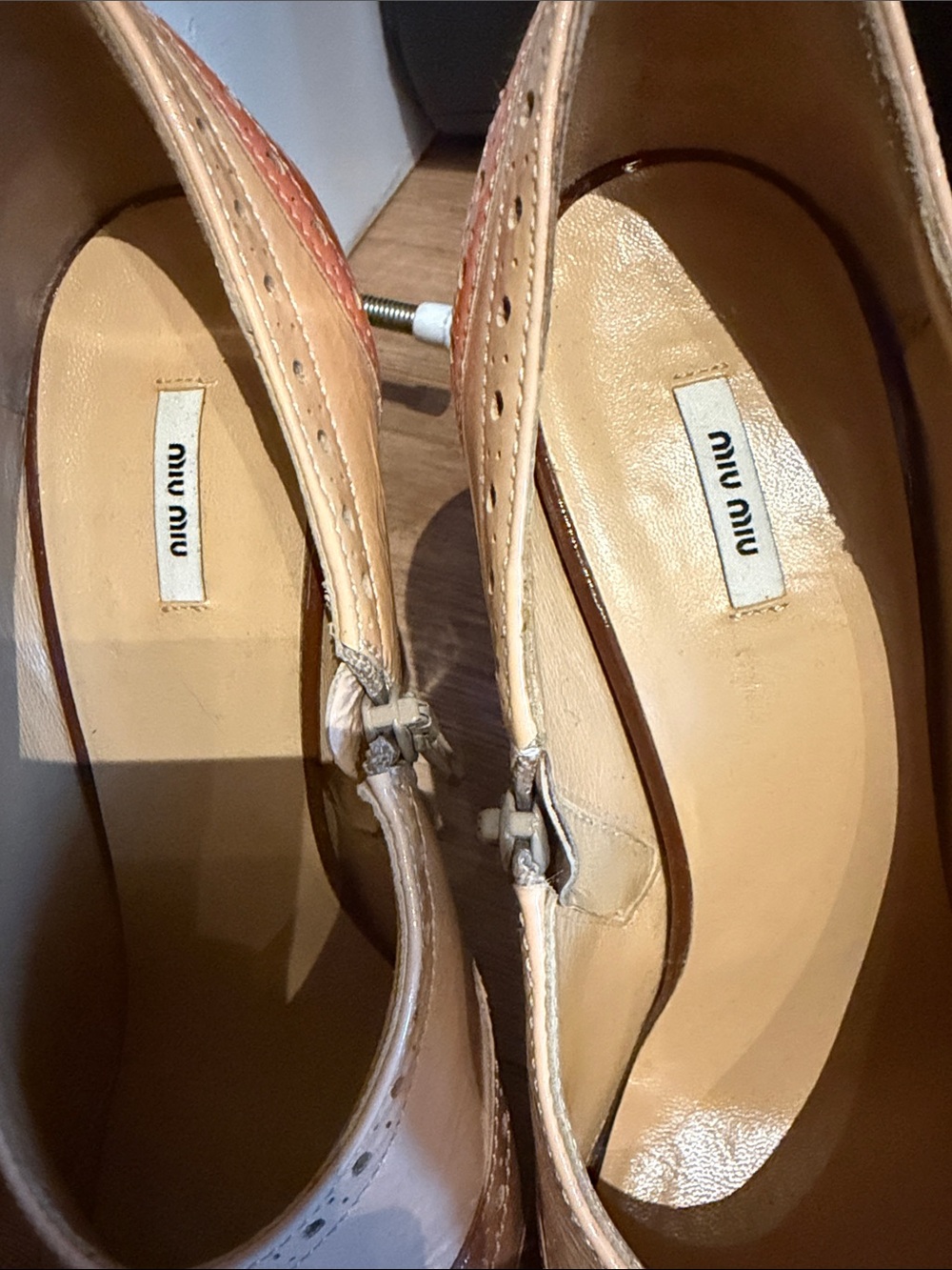 MiuMiu Patent Leather Block Heel Pumps - Picture 5 of 5